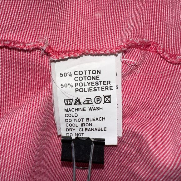 St Andrews Links Golf Polo Shirt Mens Large Pink Stripe Short Sleeve Logo - Picture 6 of 10